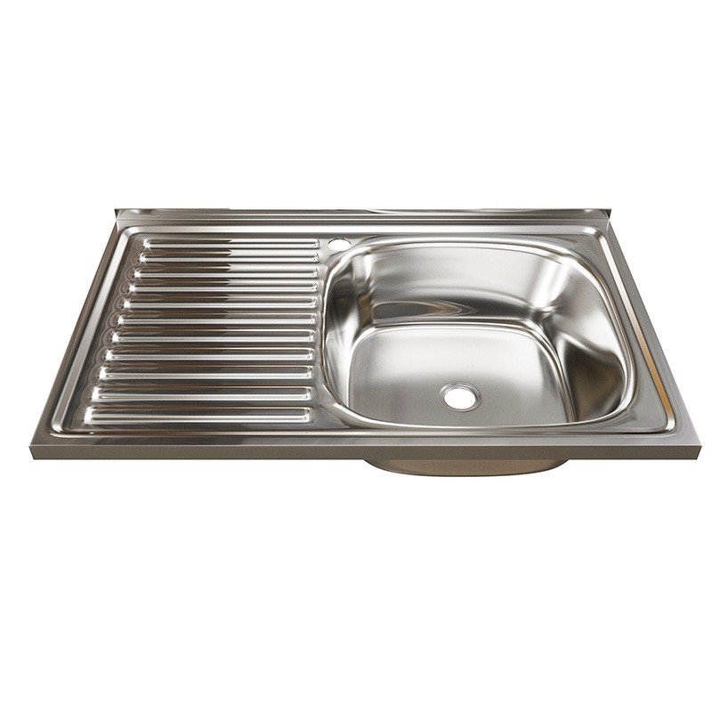 Мойка накладная MIXLINE 50х80 (0,4) прав вып 1 1/2 528173