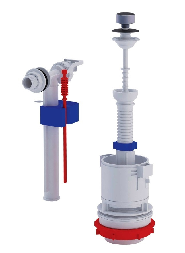 Арматура ( боковой подвод воды , металлизированная ручка) WC4050M