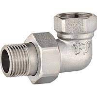 Соединение с полусгоном угловое в/н 1" лат. ник.