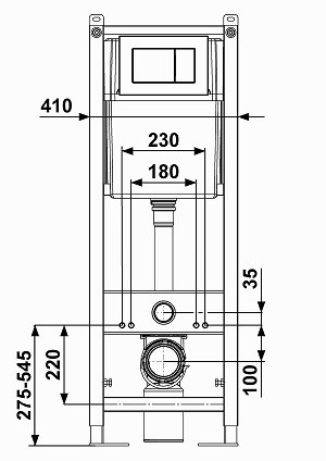 Клавиша для системы скрытой установки унитаза WP1310